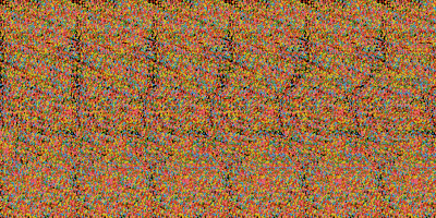 An animated Magic Eye picture (autostereogram) of a shark